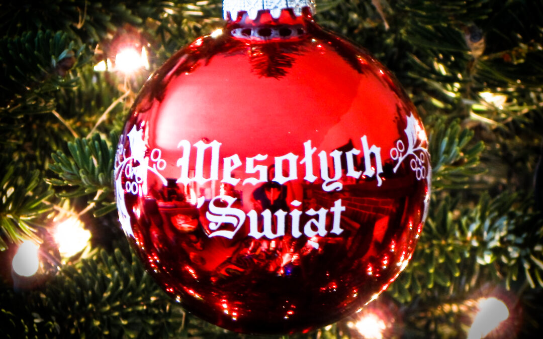 Polish Christmas ornament hanging on a Christmas tree