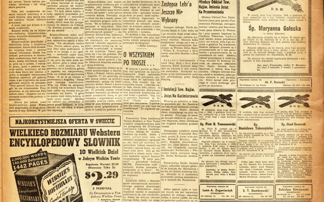Search the Dziennik dla Wszystkich at NYS Historic Newspapers!